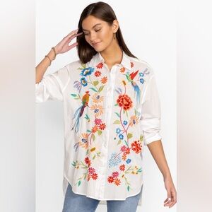 Johnny Was Marissa relaxed tunic top size small EUC